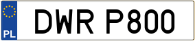Trailer License Plate